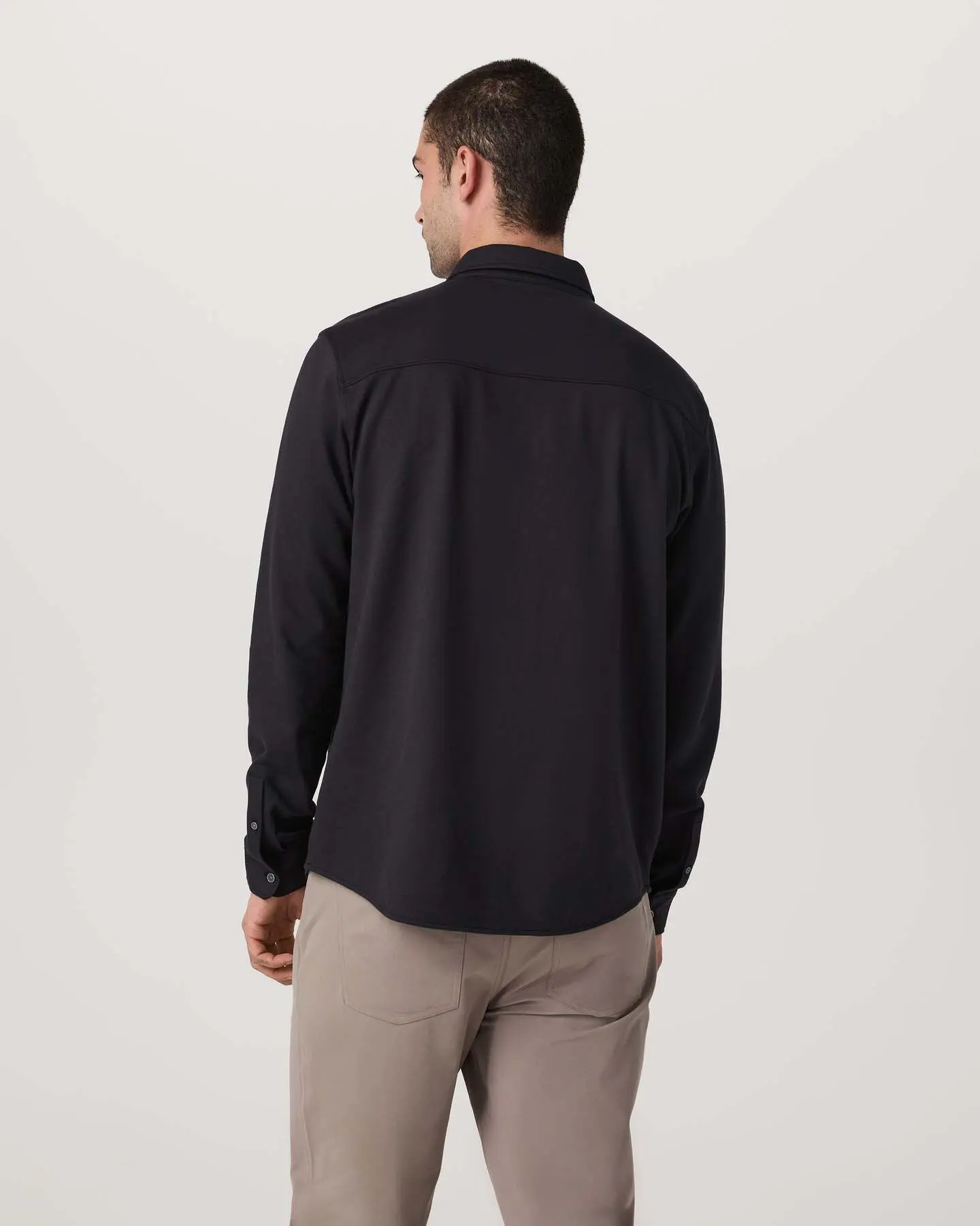 Long Sleeve Knit Oxford Button Down - Classic Fit - Image 3