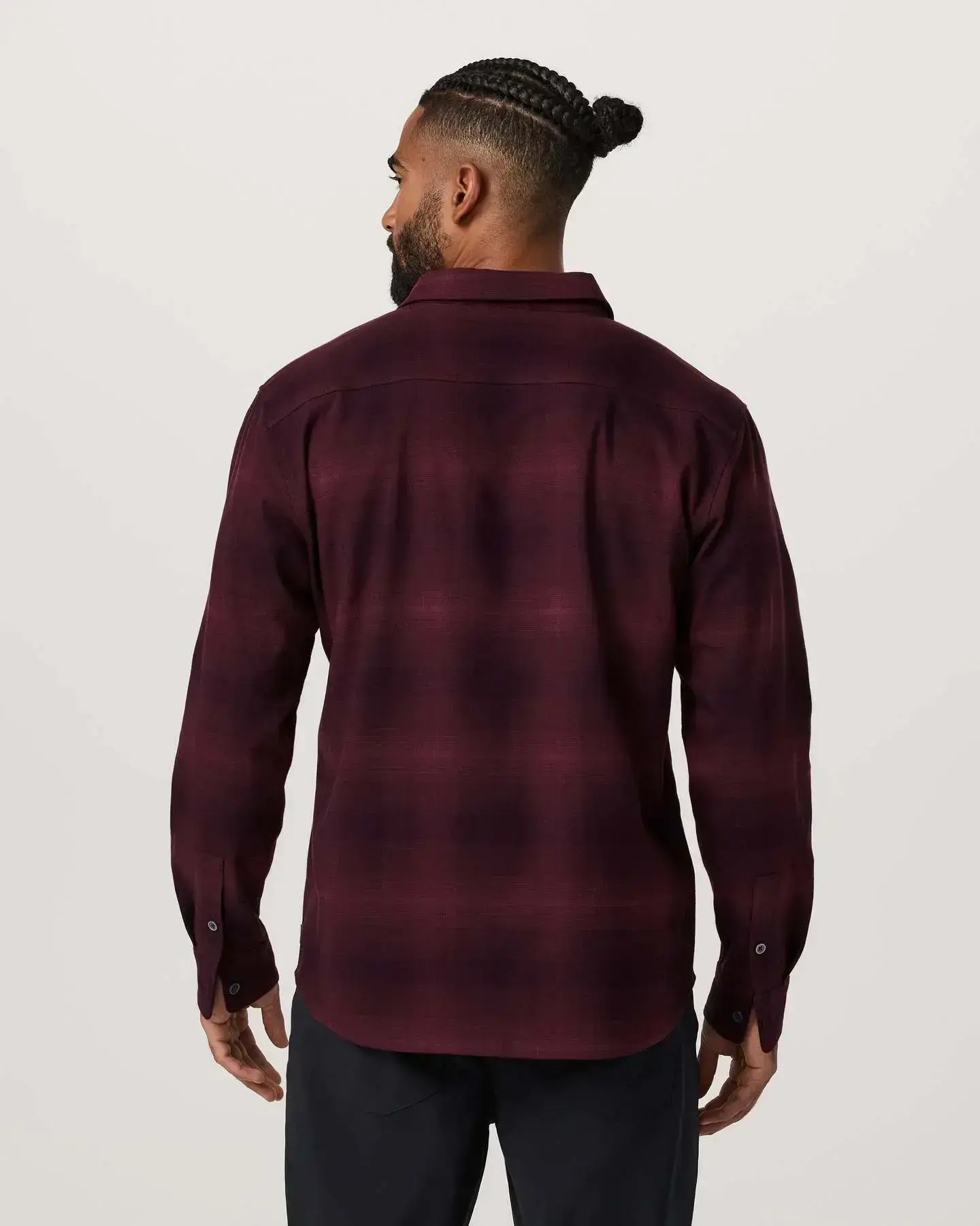 Long Sleeve Flannel Button Down Shirt - Image 5