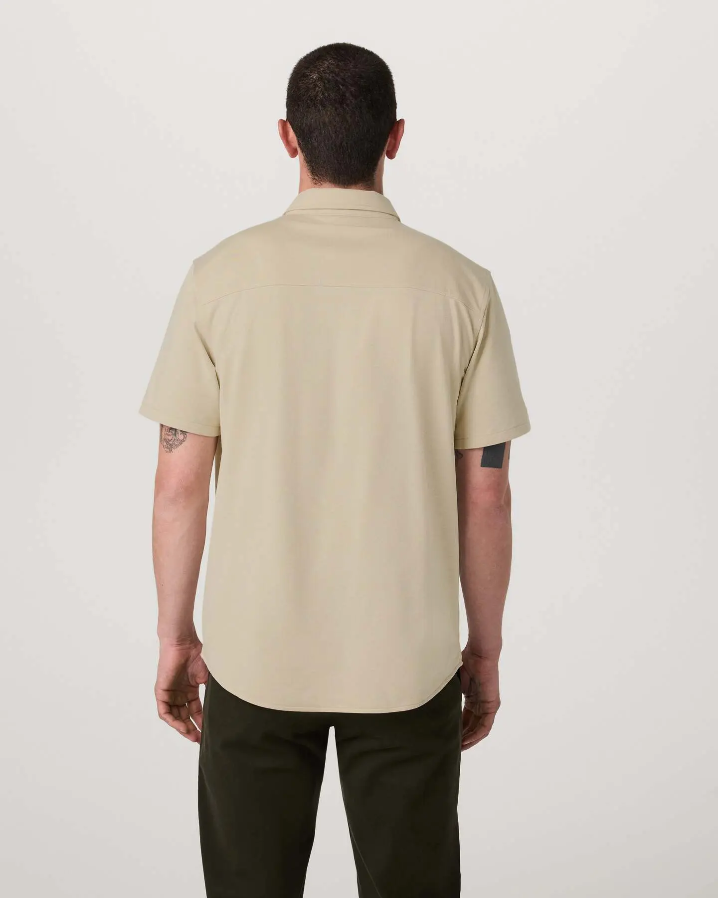 Short Sleeve Knit Oxford Button Down - Classic Fit - Image 3