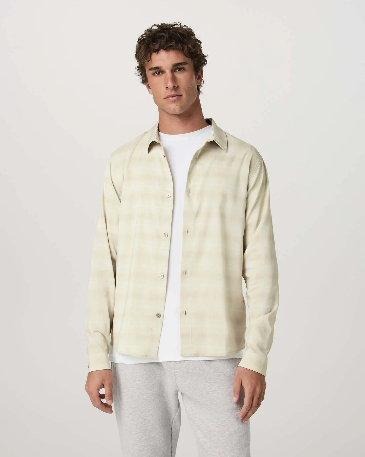 Long Sleeve Plaid Button Down Shirt