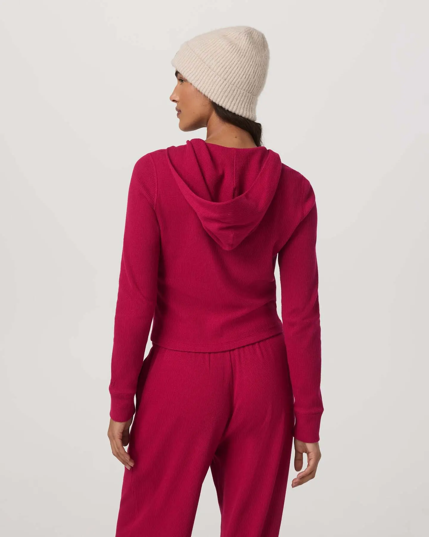 Waffle Full Zip Hoodie - Image 3