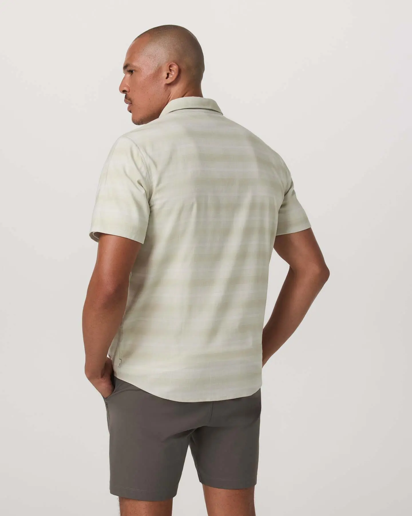 Short Sleeve Plaid Button Down Shirt - Image 3