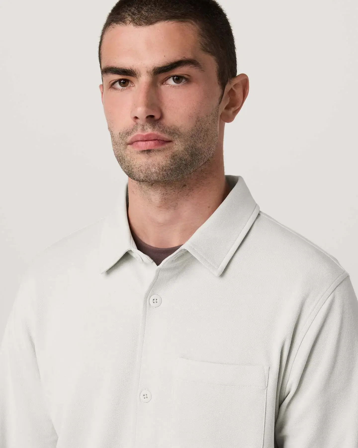 Long Sleeve Jeffreys Button Down Overshirt - Image 5