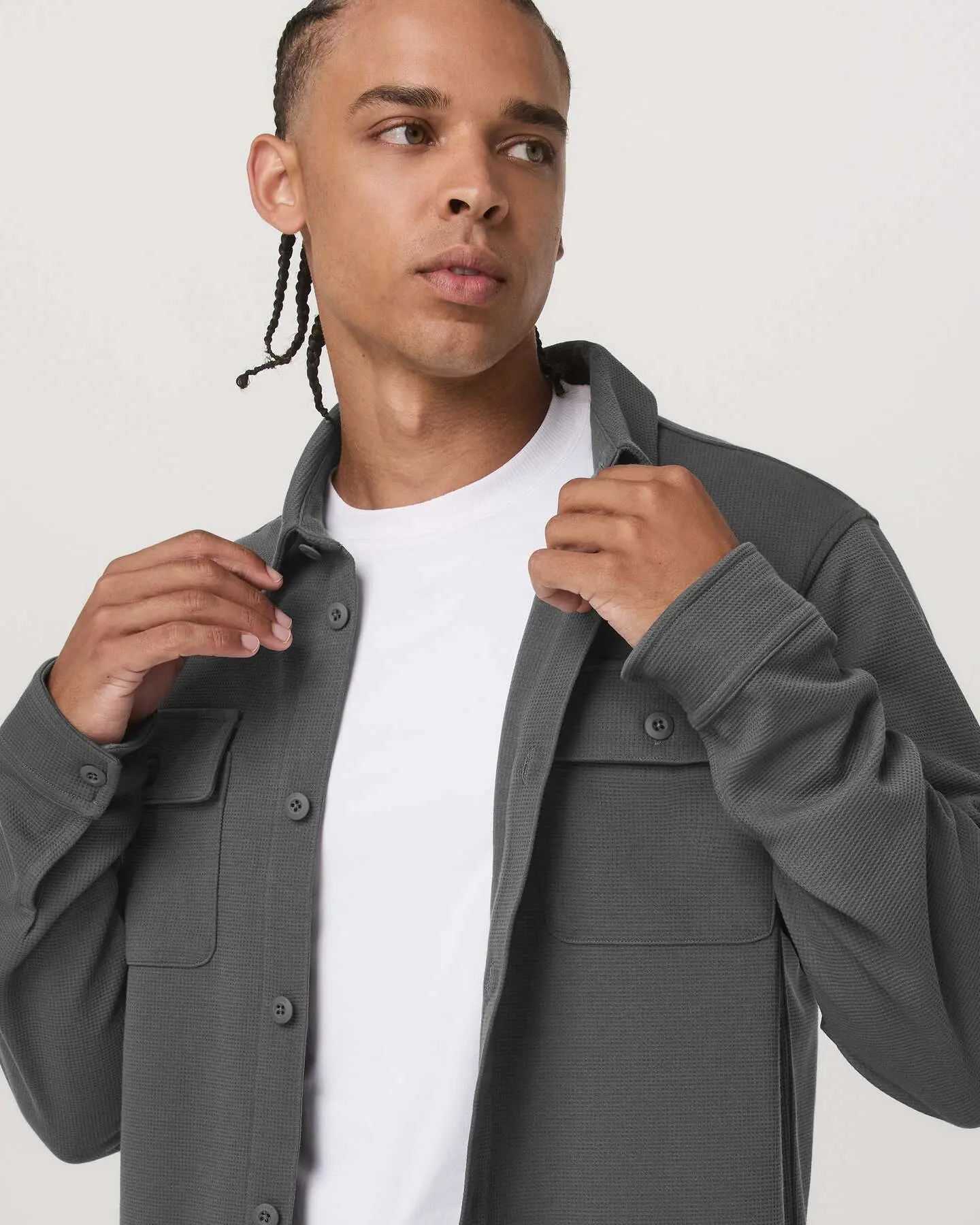 Waffle Shirt Jacket