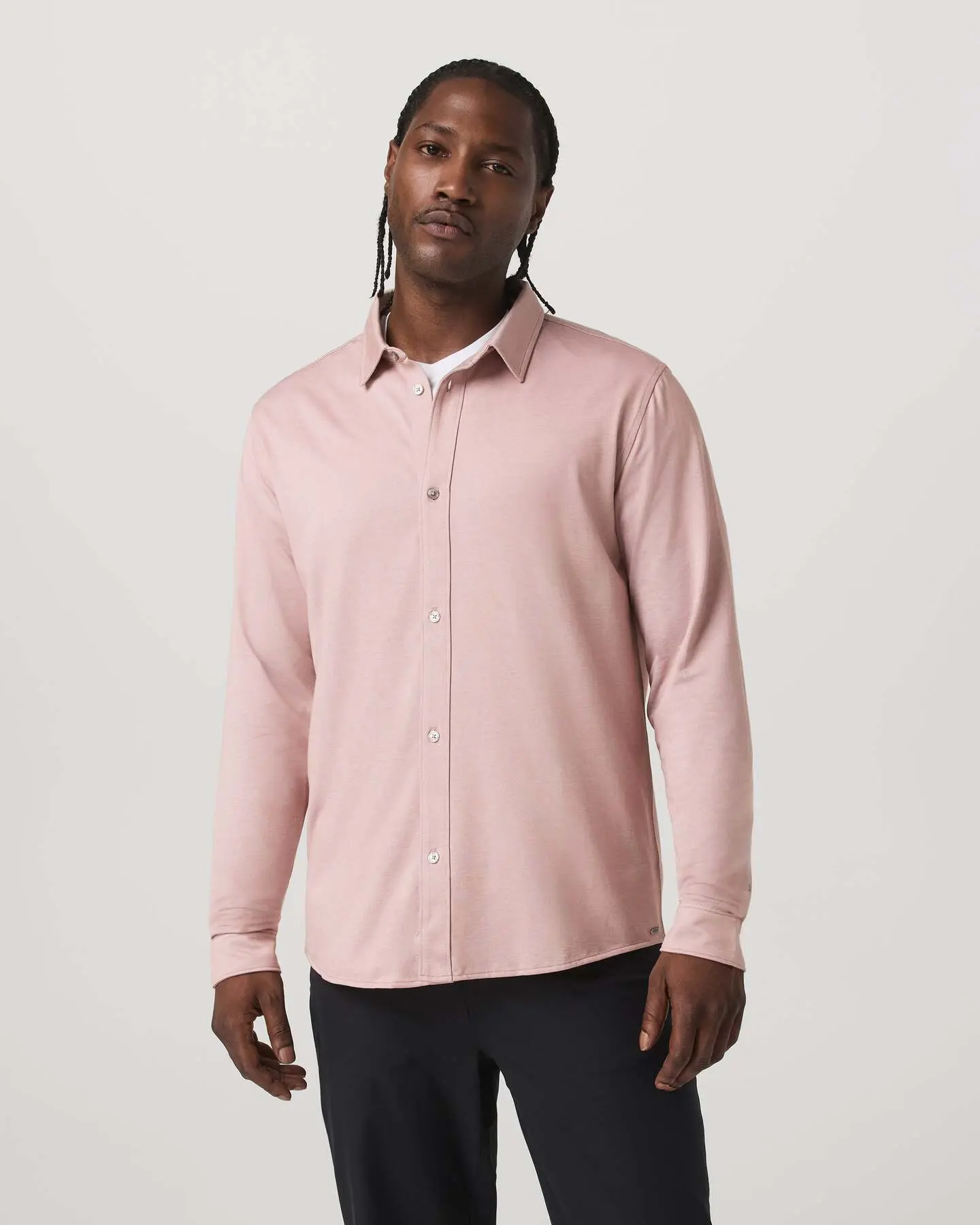 Long Sleeve Knit Oxford Button Down - Classic Fit - Image 2
