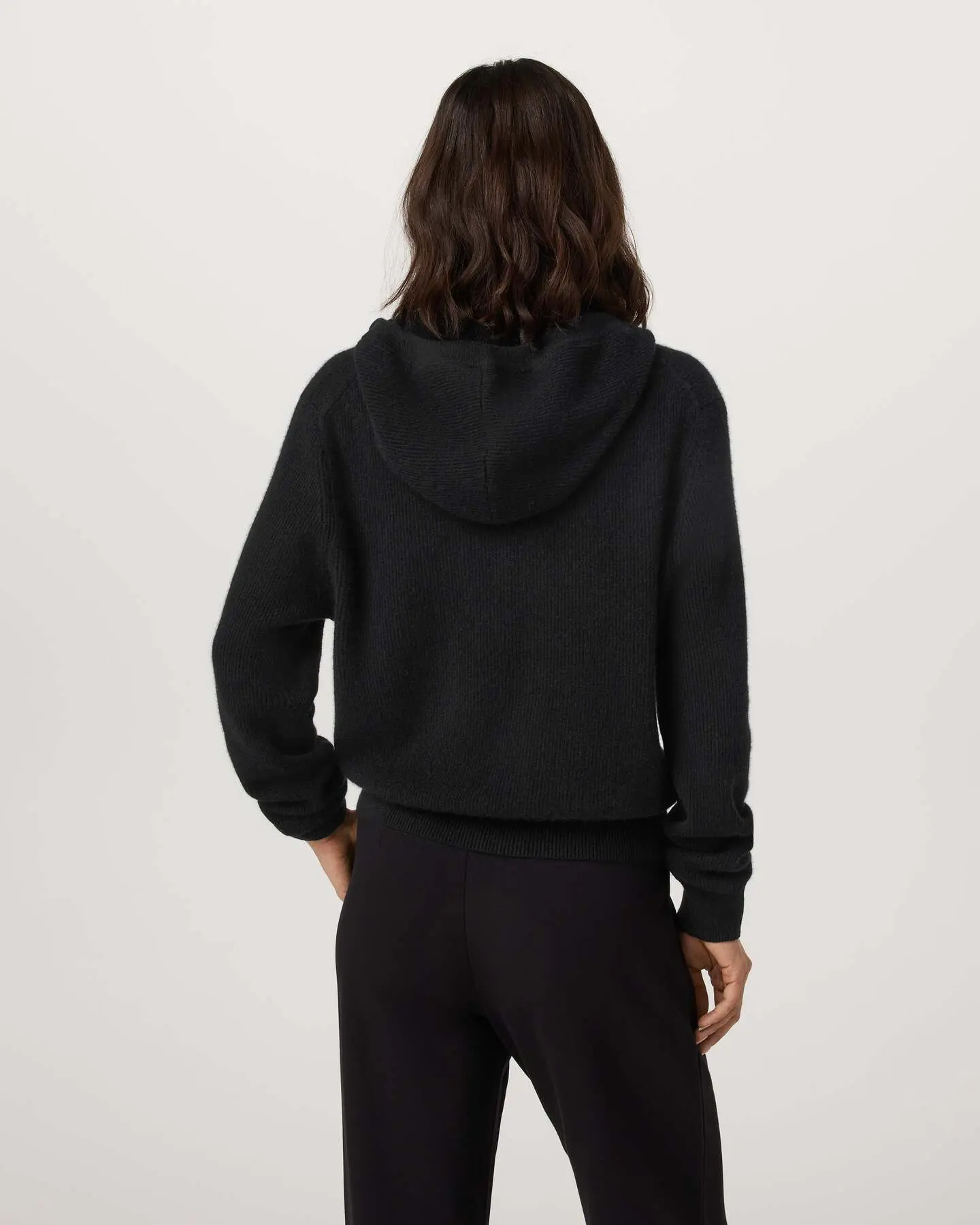 ÉMilie Full Zip Cashmere Rib Hoodie - Image 3