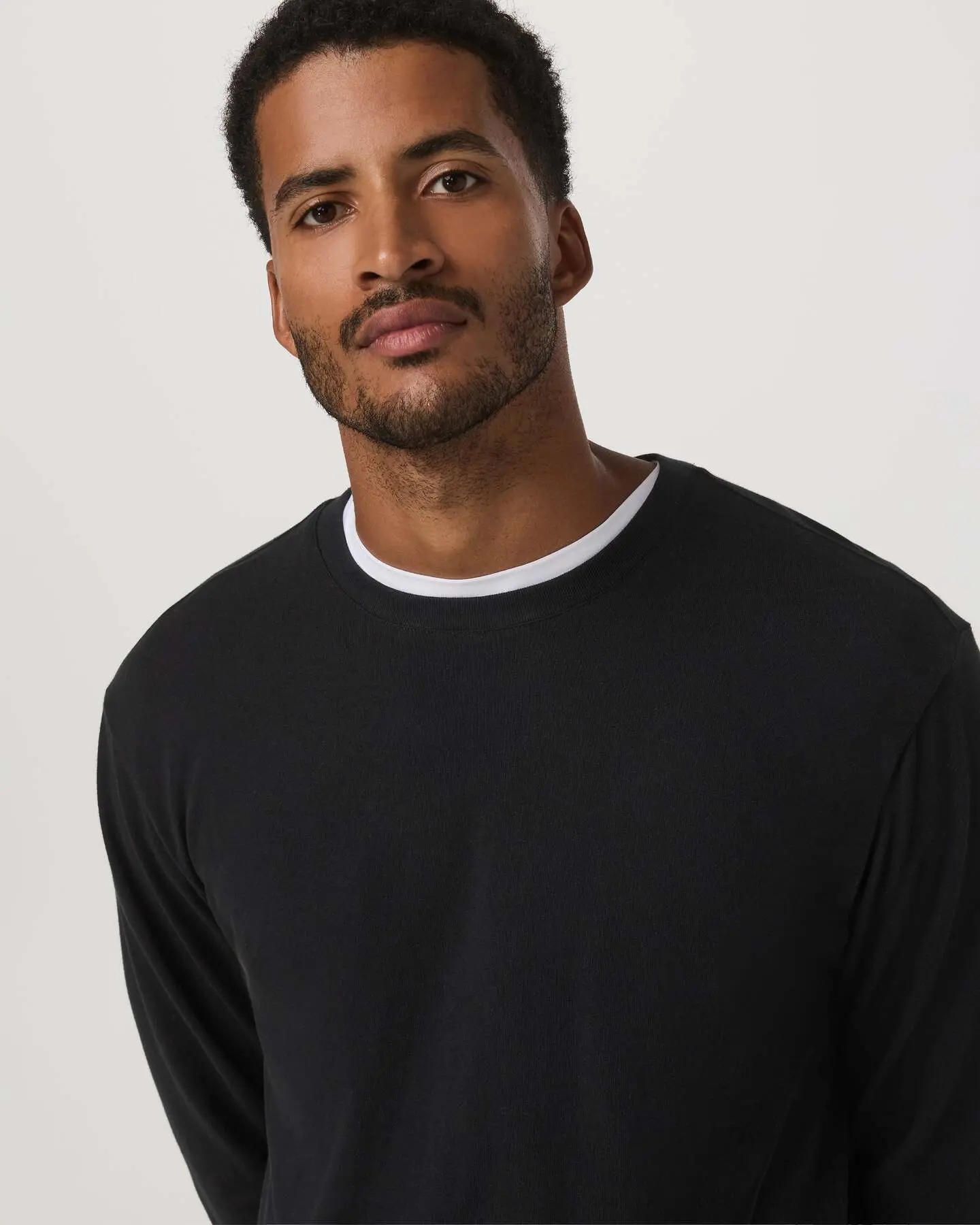 Long Sleeve Vuori Heavyweight Cotton Tee - Relaxed Fit - Image 3