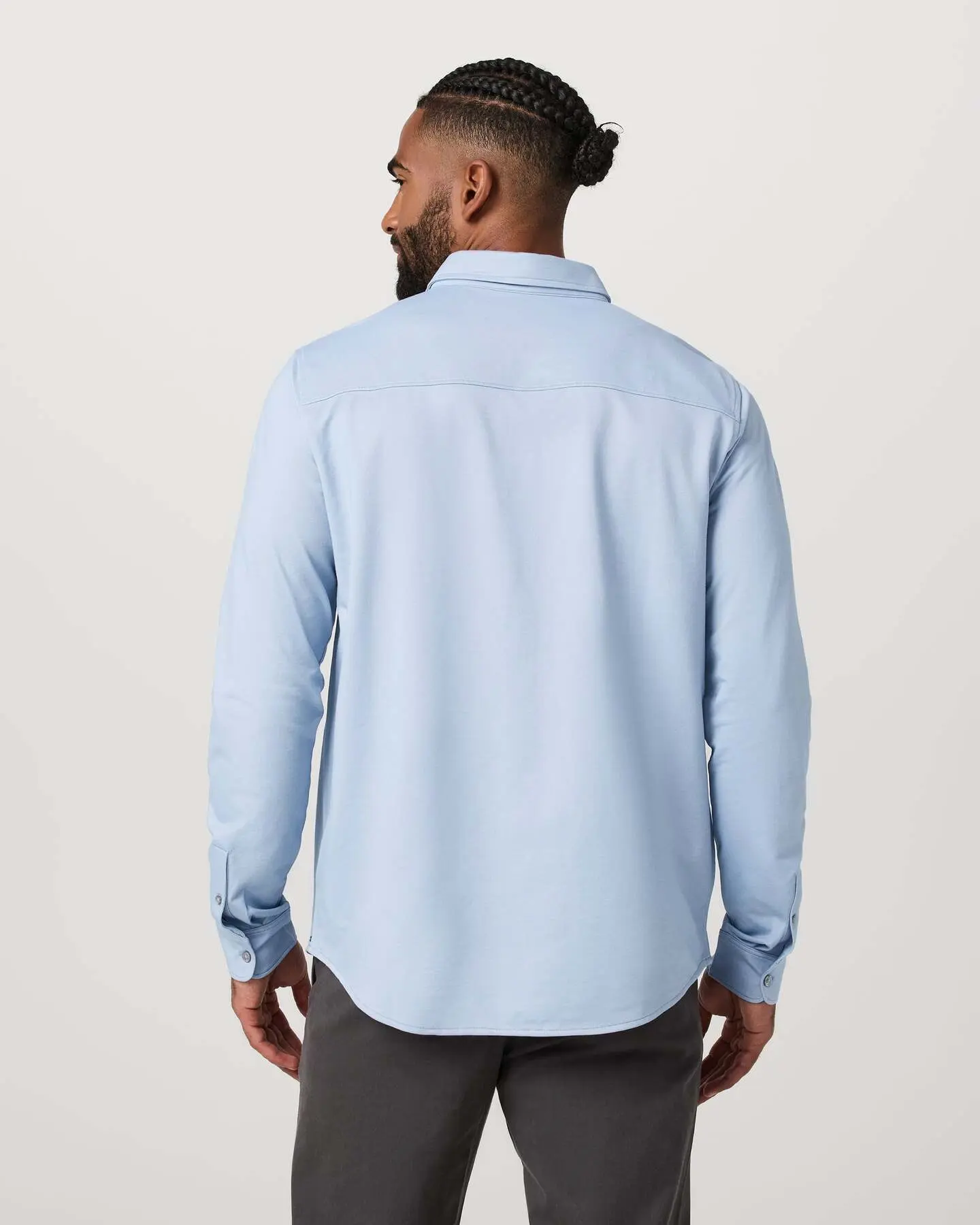 Long Sleeve Knit Oxford Button Down - Classic Fit - Image 3