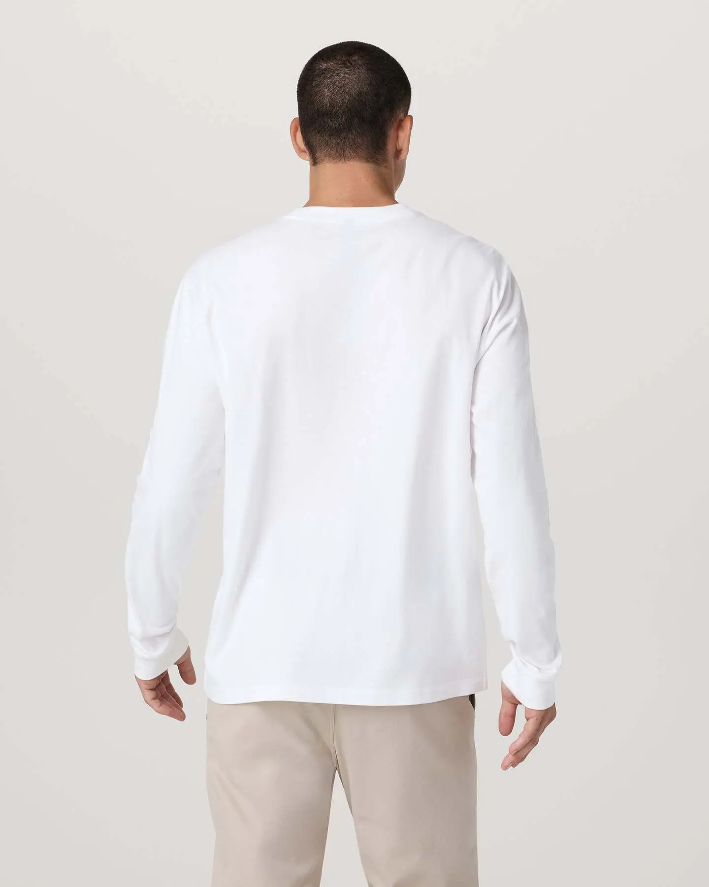 Long Sleeve Vuori Heavyweight Cotton Tee - Relaxed Fit - Image 3