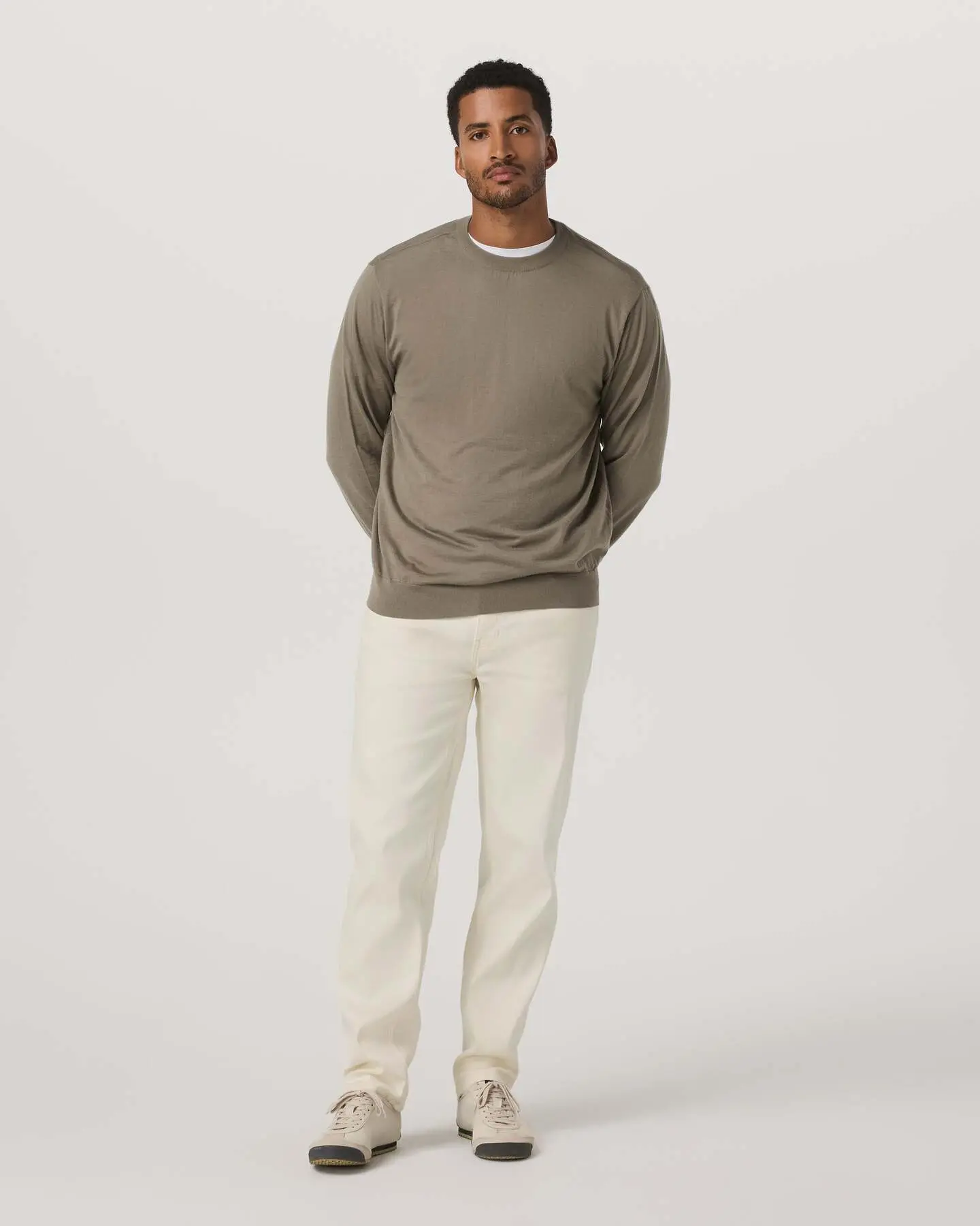 Merino Fine Gauge Wool Sweater - Image 4