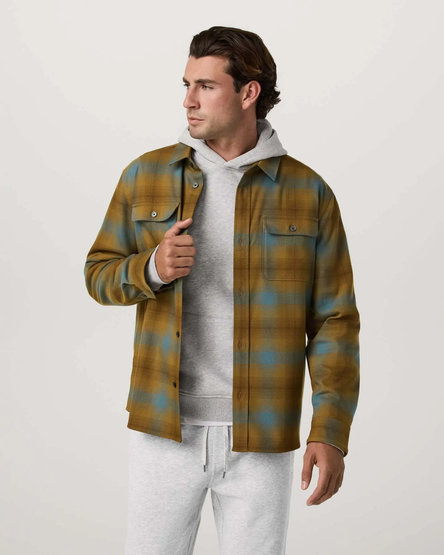 Long Sleeve Flannel Button Down Shirt - Image 5