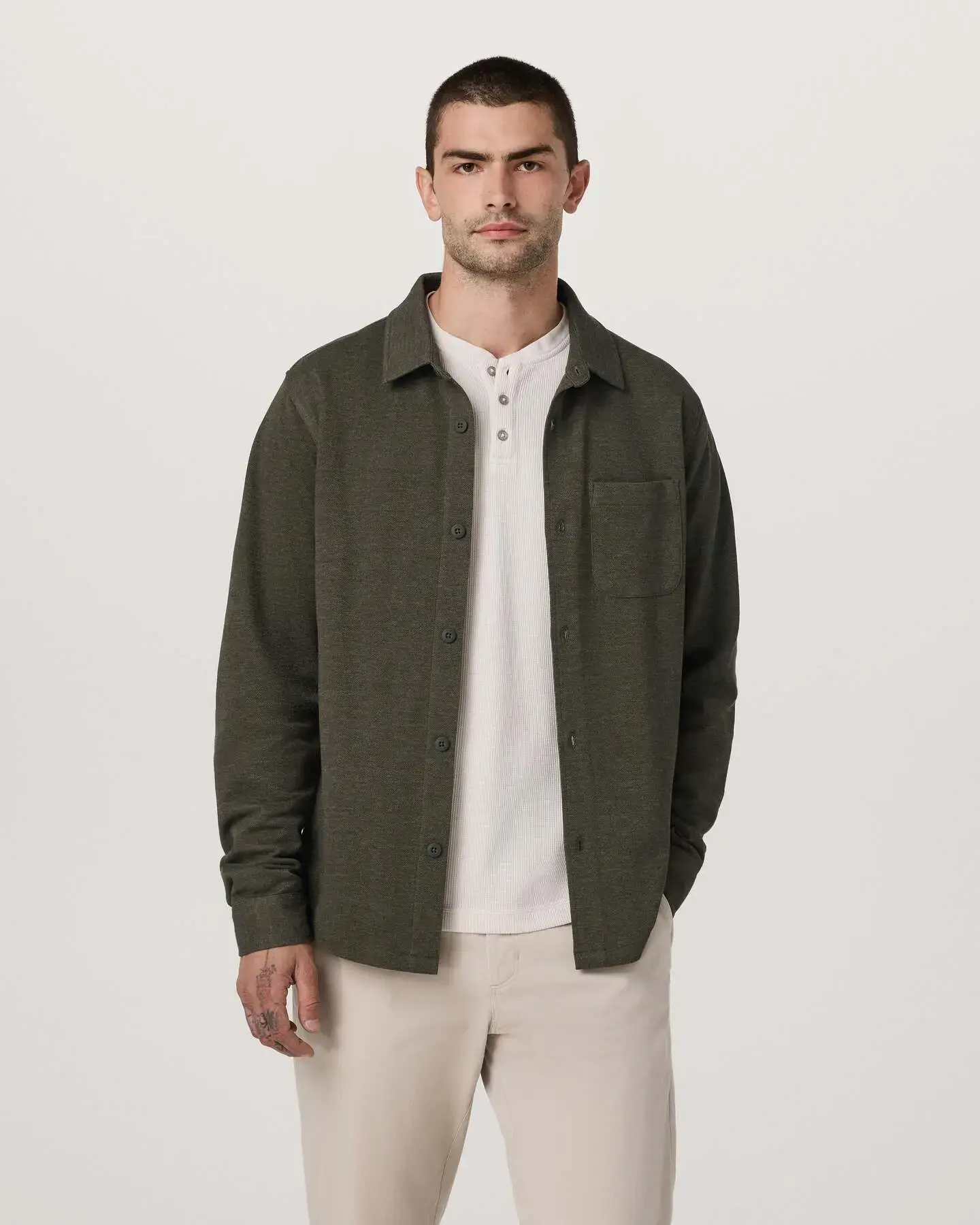 Long Sleeve Jeffreys Button Down Overshirt
