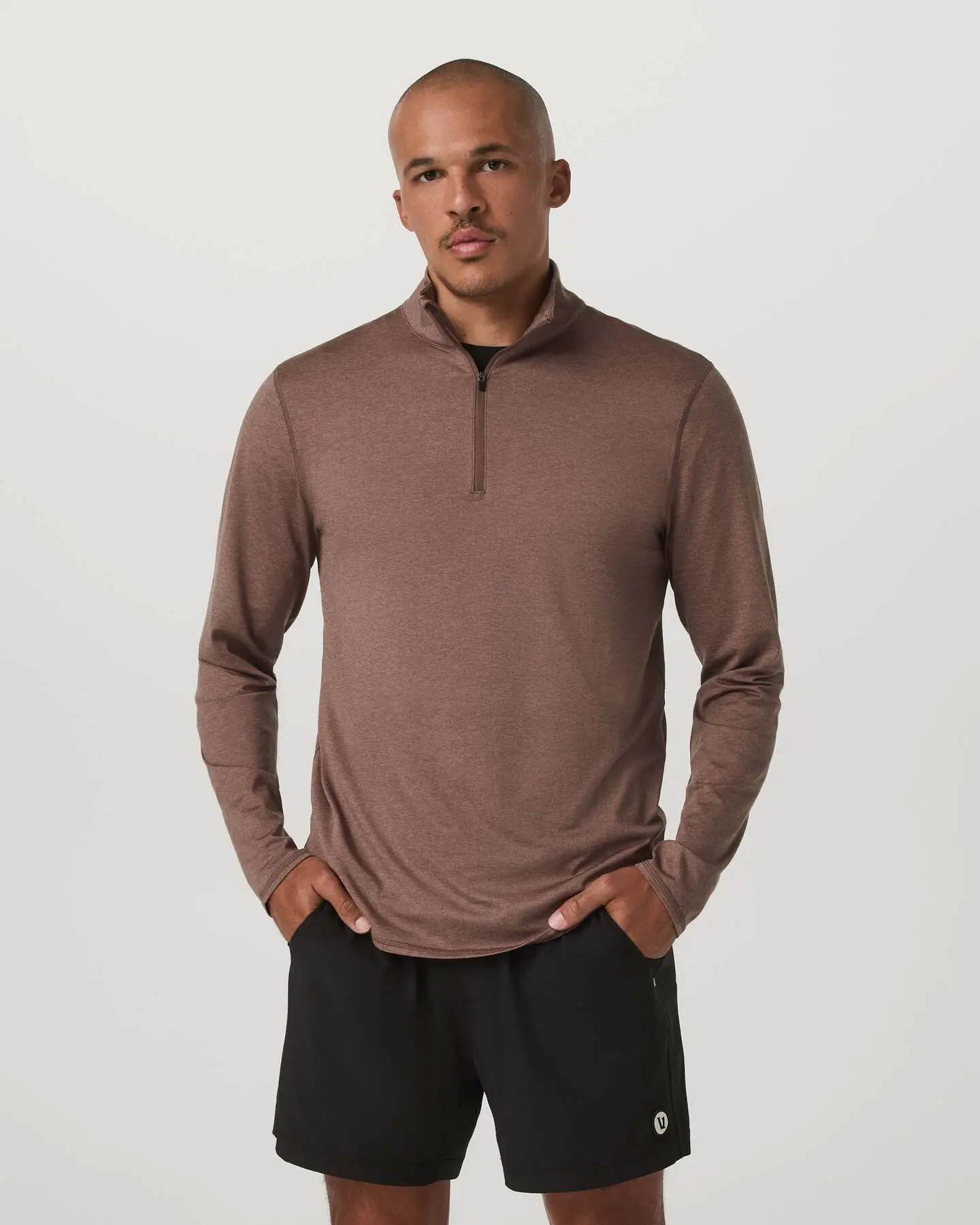 Ponto Half Zip Mock Neck