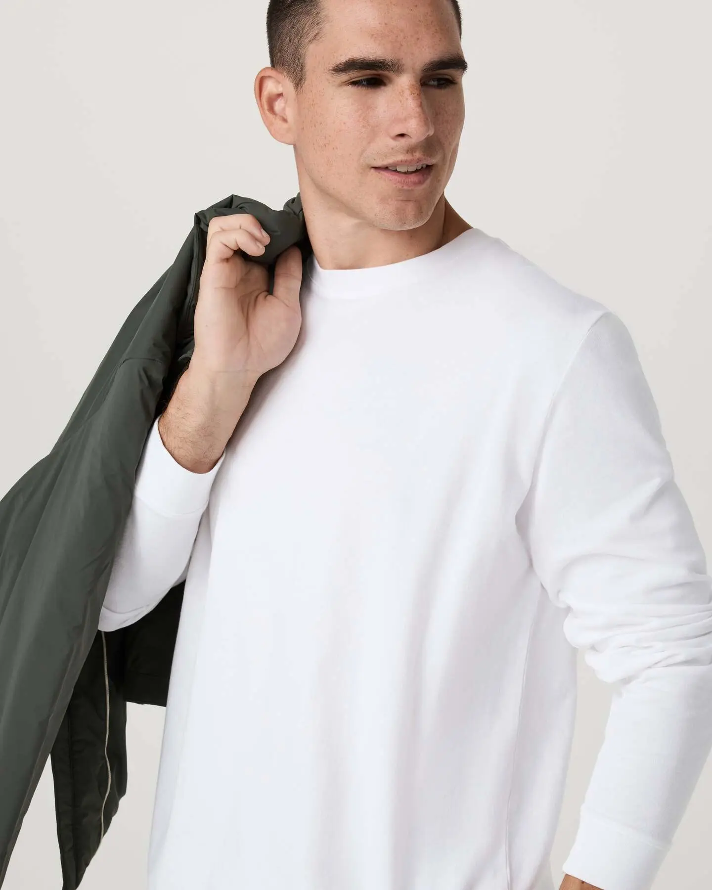 Long Sleeve Vuori Heavyweight Cotton Tee - Relaxed Fit - Image 2