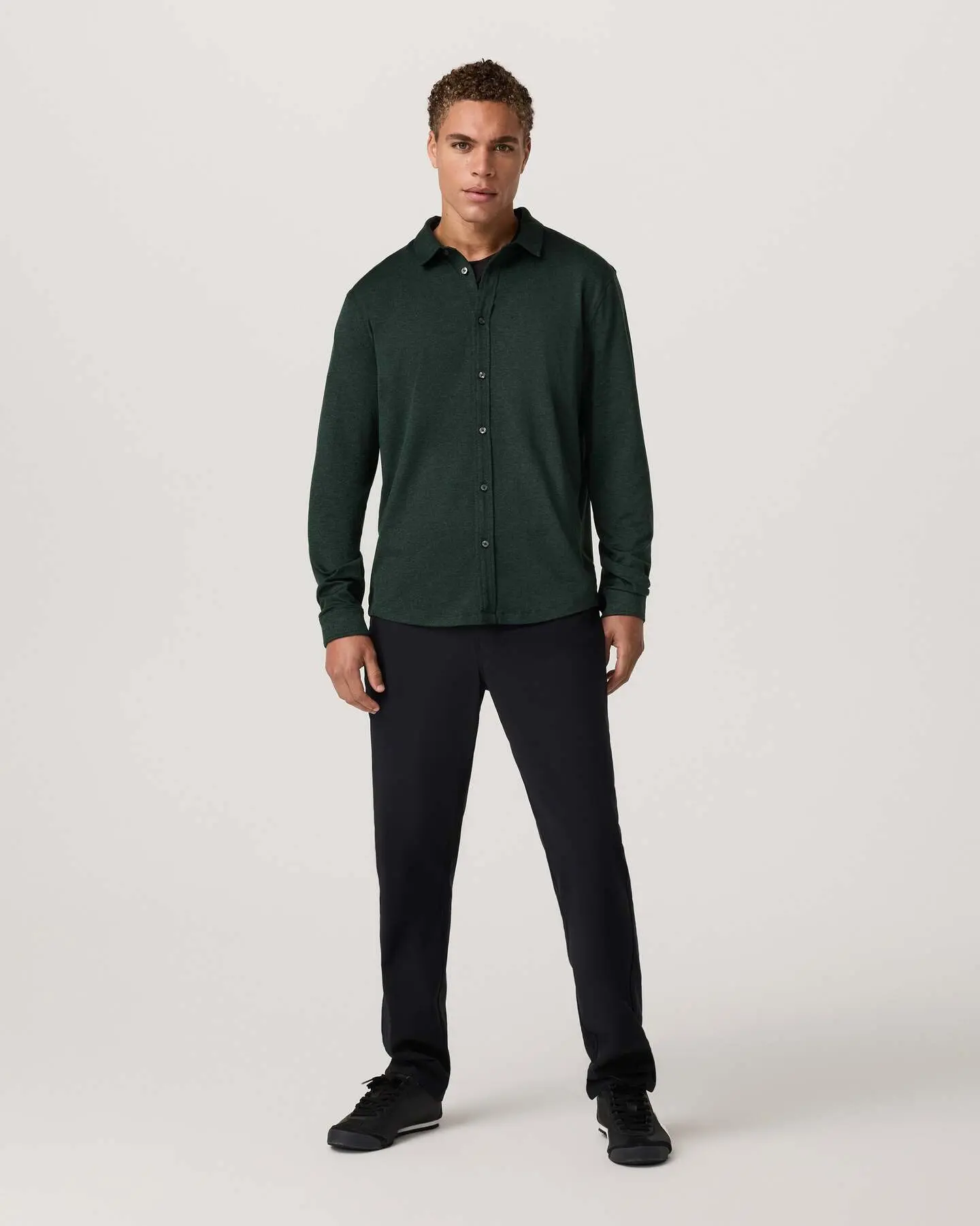 Long Sleeve Ponto Button Down Shirt - Image 4