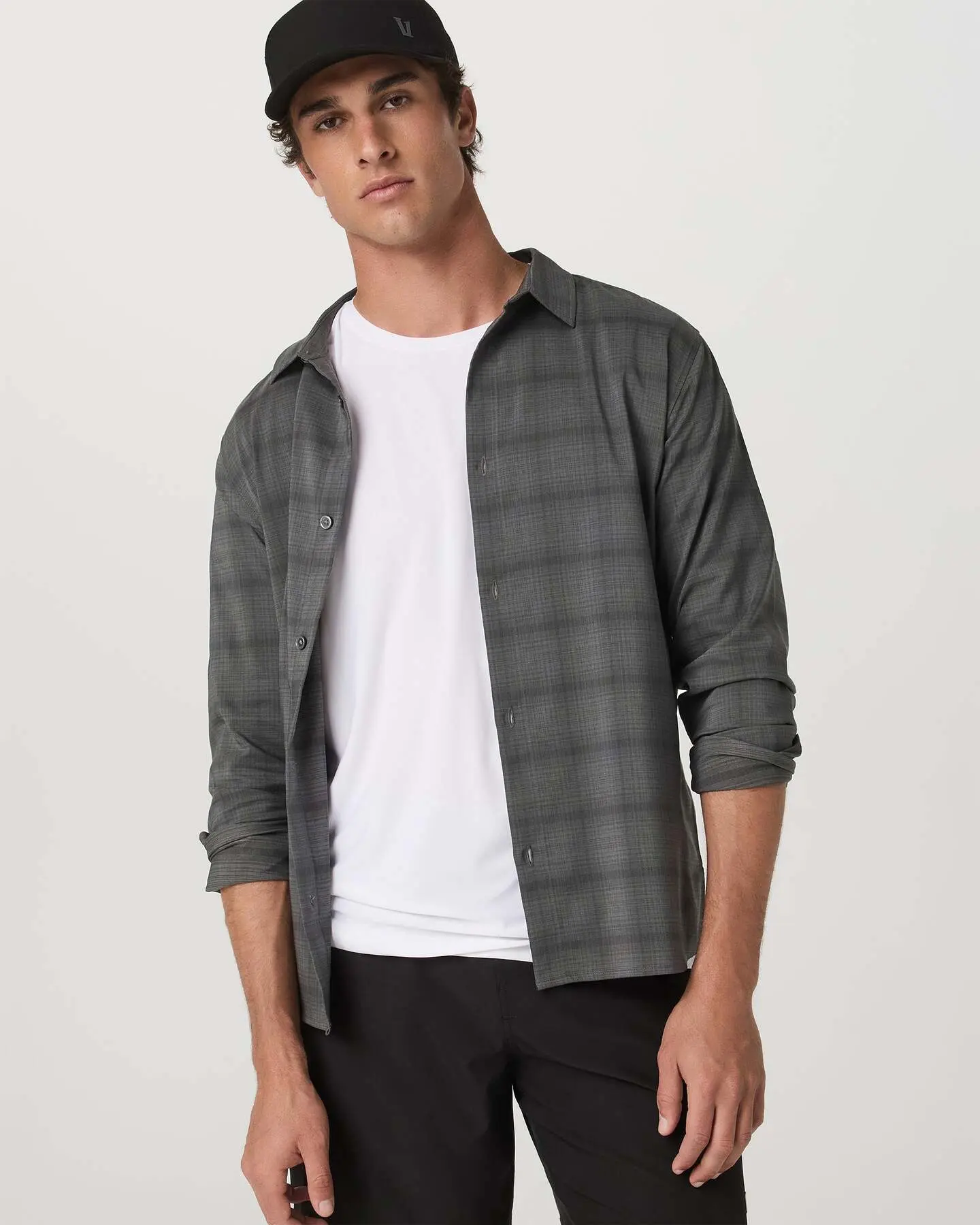 Long Sleeve Plaid Button Down Shirt - Image 2