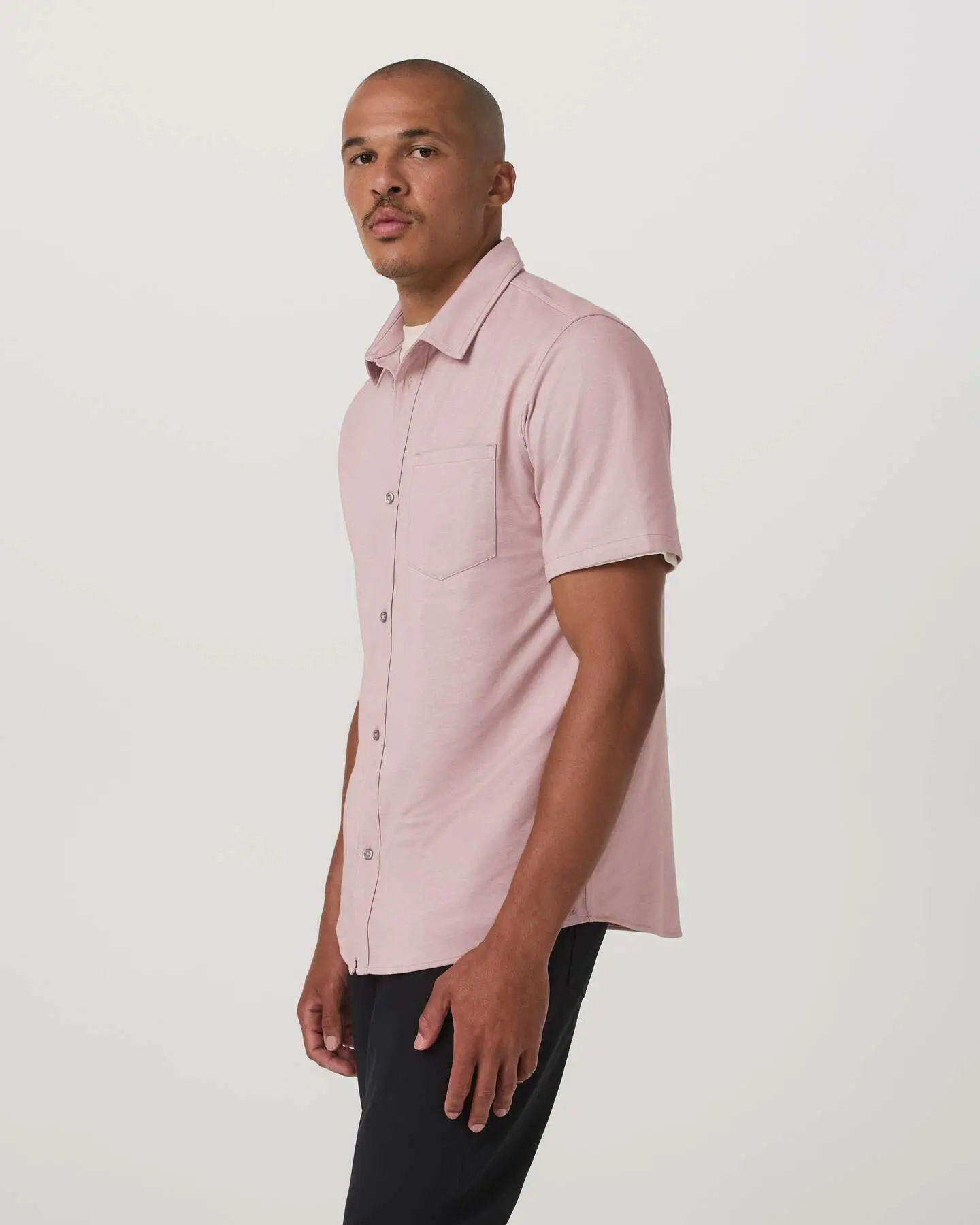 Short Sleeve Knit Oxford Button Down - Classic Fit