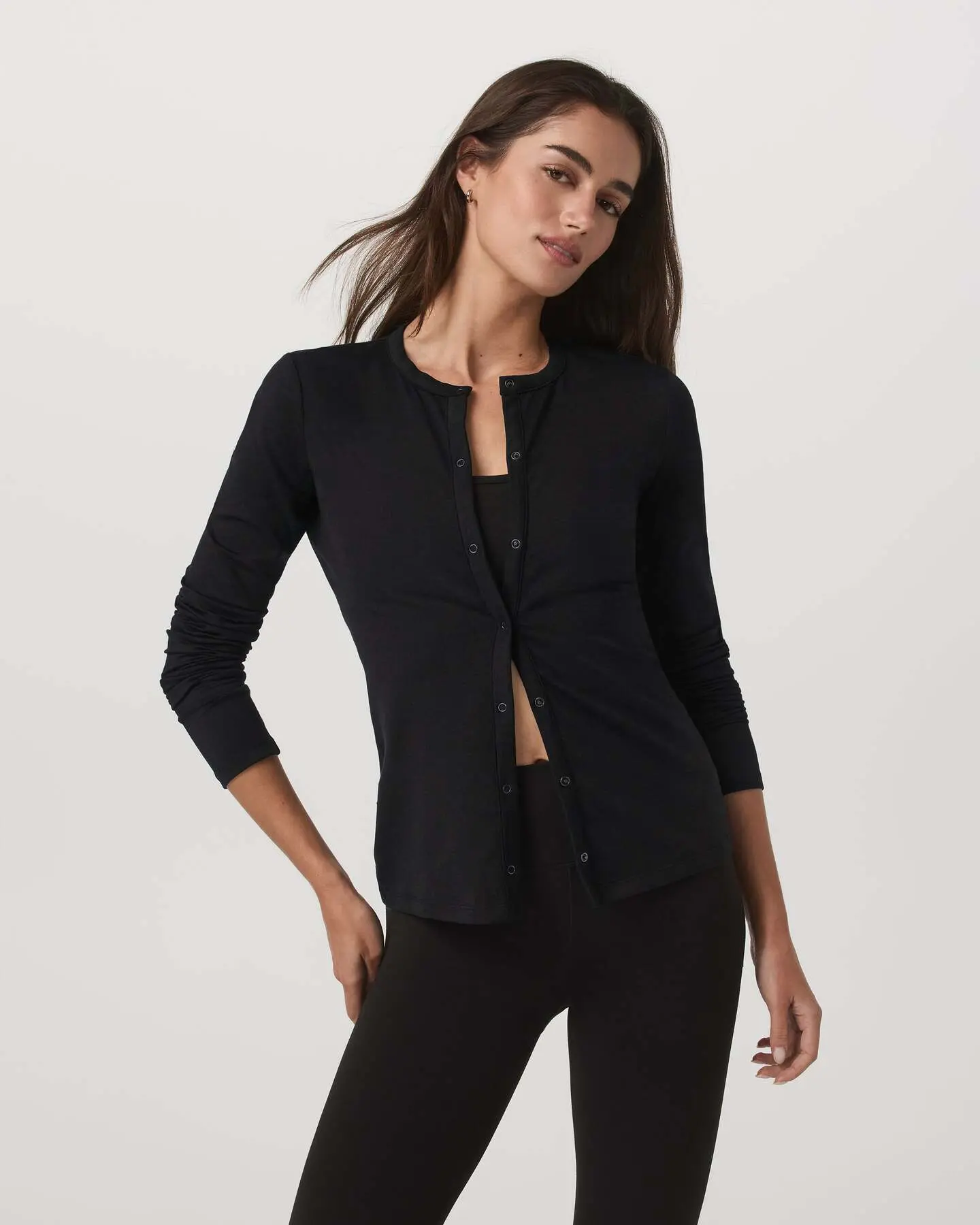 Long Sleeve Halo Snap Cardigan