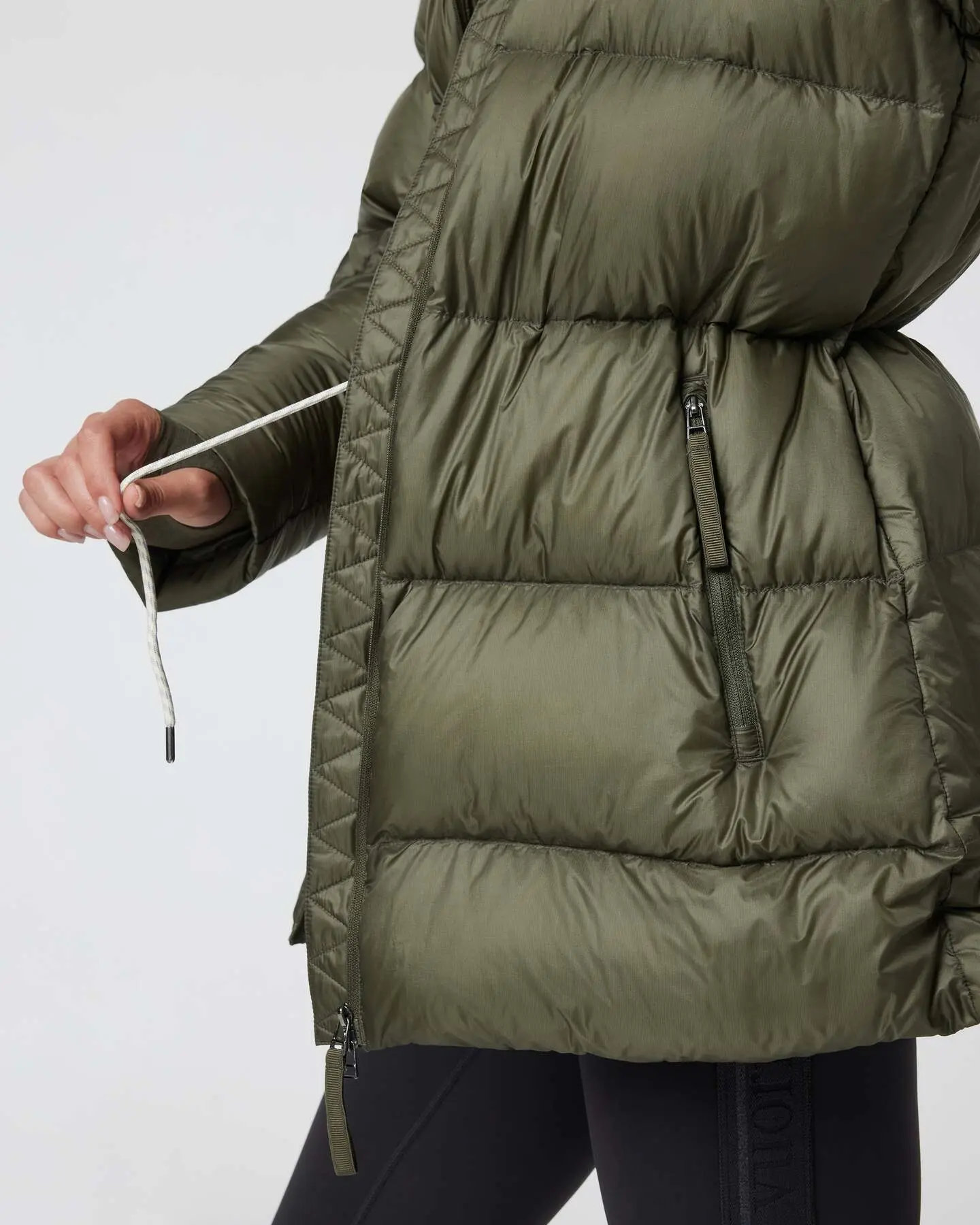 Women's Coordinate Long Down Jacket - Image 5